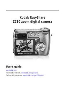 Kodak EasyShare Z 730 manual. Camera Instructions.